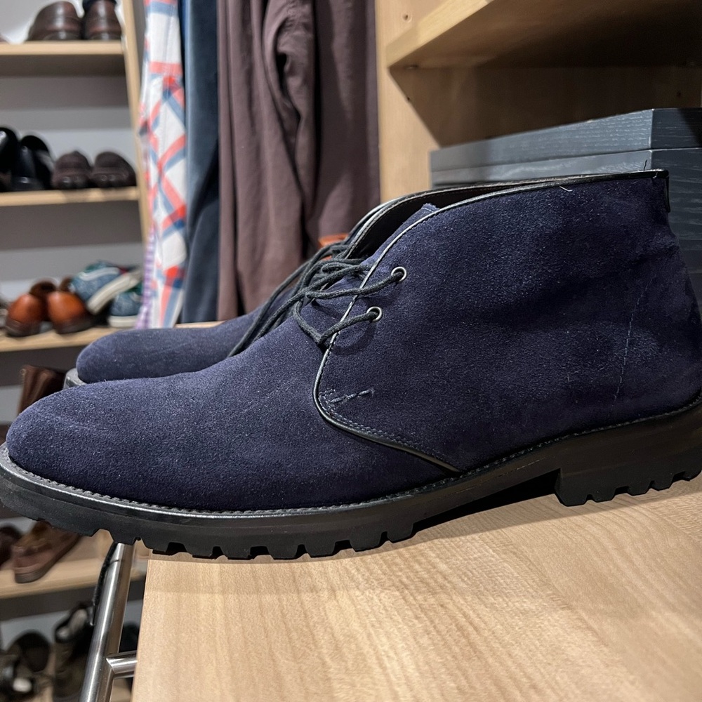 To Boot New York chukka boot blue suede size 11